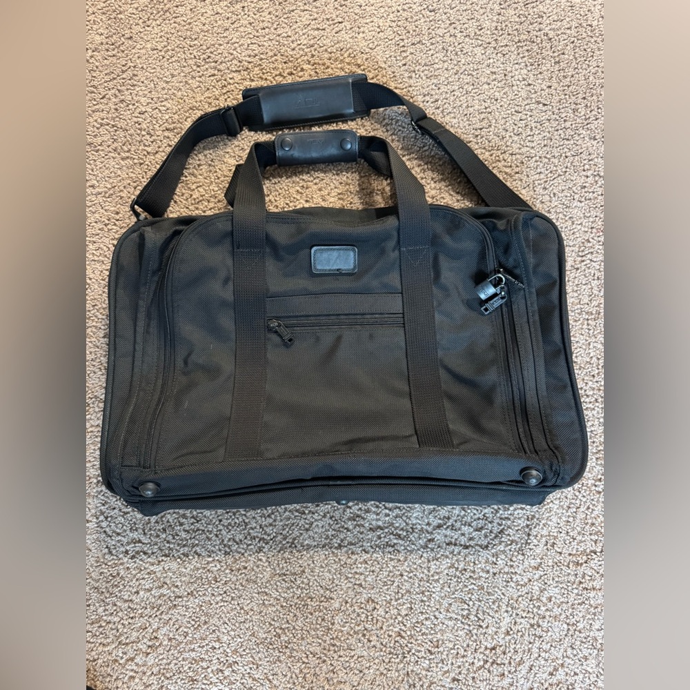 Tumi Black Nylon Duffel Bag with Shoulder Strap